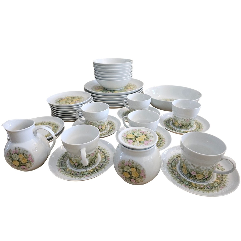 Noritake Younger Image Rimini 6736 Floral Dinnerware Set 38pc‎ Porcelain Japan